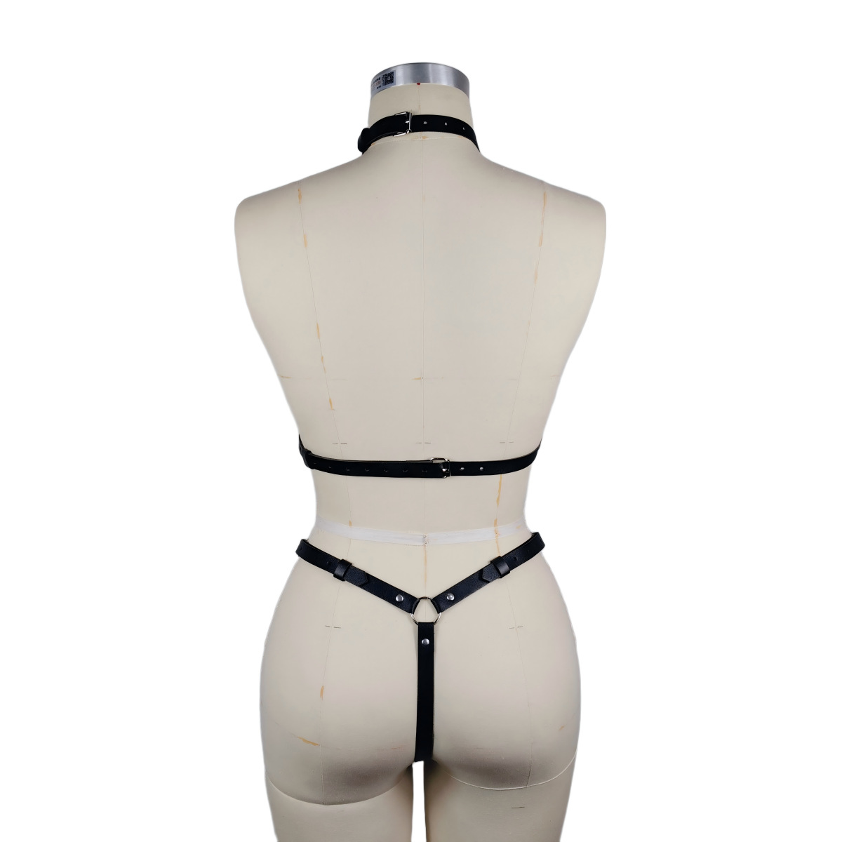 Productos para adultos, ropa de bondage negra, arnés de cuero, corsés, juguetes alternativos, pareja coqueteando, ropa de bondage al por mayor para mujeres image 6
