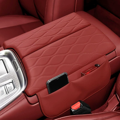 Suitable for tank 700 armrest box pad to increase the height of the central box storage pad storage storage sleeve for all seasons (Armrest box pad) - tank-700-dark-red