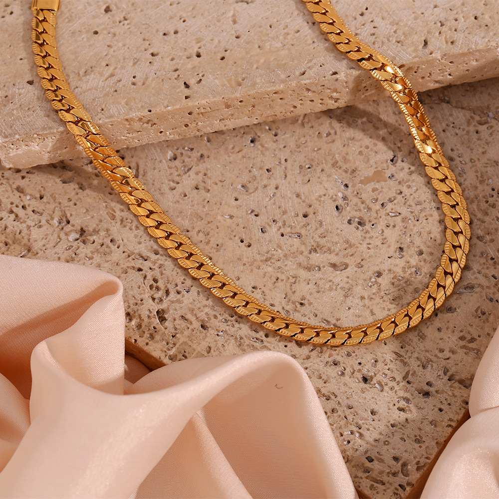 10g Weight 0.03µm-0.05µm Gold Plating Thickness PVD Coated Gold Plating Process Real Gold Plated Plating Material 304 Stainless Steel Pendant Material Necklace Classification 304 Stainless Steel Chain Material 18K Gold Plating Color 1 Piece Quantity Daily Occasion 304 Stainless Steel Material Geometric Pattern Women'S Gender Fashion Style Waterproof Non Tarnish, Plating Craft PVD Coated Real Gold Plated 18K Gold Geometric 304 Stainless Steel Fashion Waterproof Non Tarnish 304 Stainless Steel Necklace 8