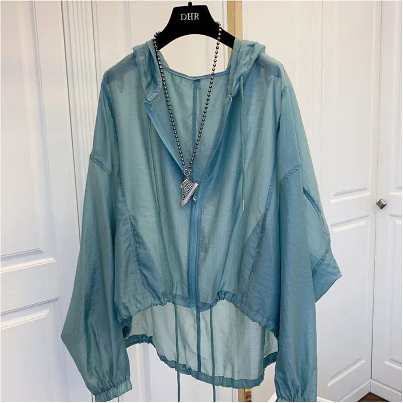 2026 New Summer Ice Silk Lightweight Sun Protection Clothing for Women, Lightweight Jacket, Loose and Slimming Sun Protection Shirt, Hooded Top for Women 2026 New Summer Ice Silk Lightweight Sun Protection Clothing for Women, Lightweight Jacket, Loose and Slimming Sun Protection Shirt, Hooded Top for Women