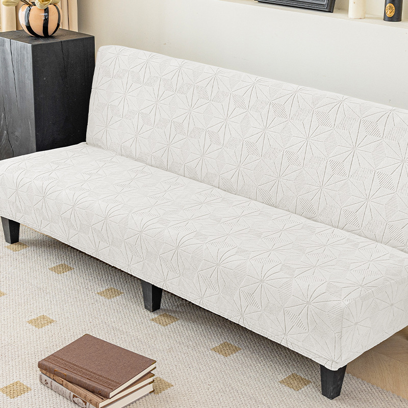 Customización de cubierta de sofá de cubierta gruesa cubierta de cama simple sin reposabrazos cubierta de sofá elástica tela jacquard cubierta de sofá