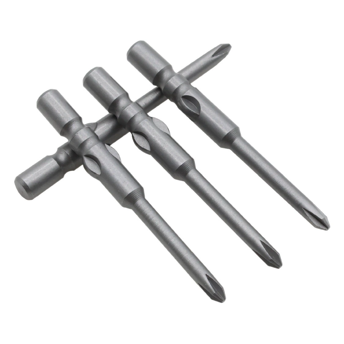 Точечная крестовая бита, сильная магнитная электрическая отвертка, стальной наконечник S2, высокая твердость, 4 м, крестовая противоскользящая головка отвертки, оптовая продажа