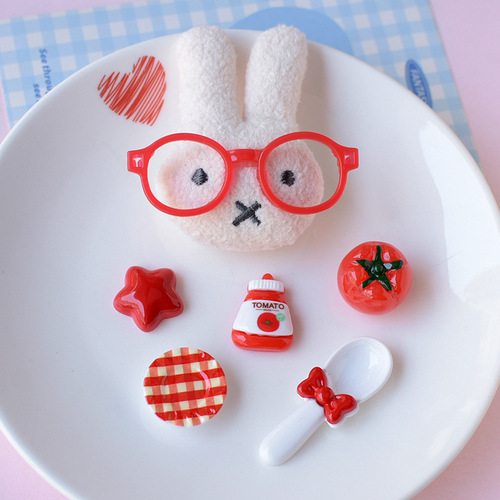 Bestselling Xiaohongshu-style cute rabbit cat accessory hole shoes DIY accessories wholesale PJ1765