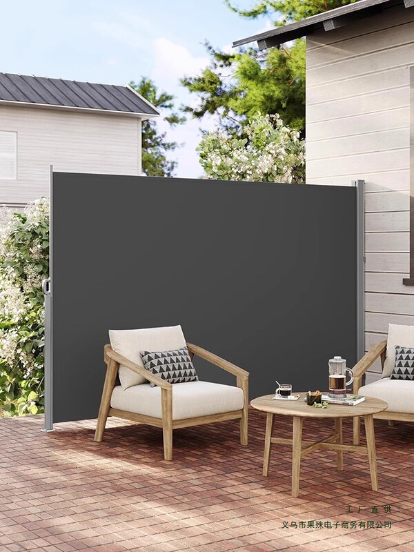 Modern Simple Garden Partition Courtyard Privacy Blocking Office Hotel Automatic Retractable Hand-Pulled Folding Shed