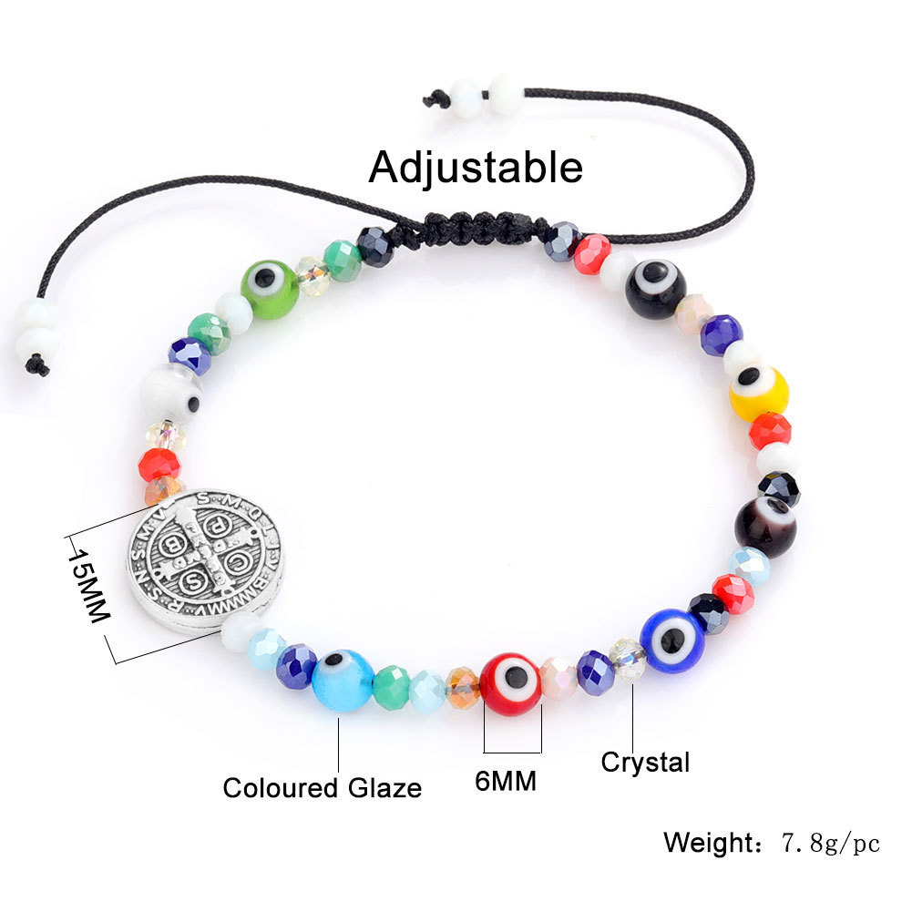 Fashion Geometric Artificial Crystal Beaded Braid Artificial Crystal Beads Womenu0027S Bracelets