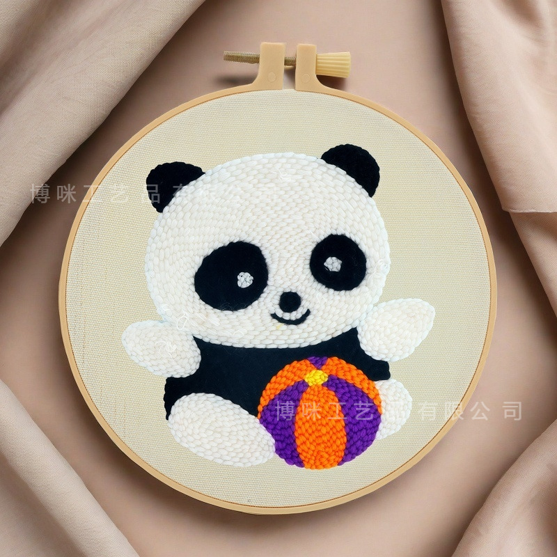 Nuevo paquete de material DIY completo de flores hechas a mano serie de bordado de animales