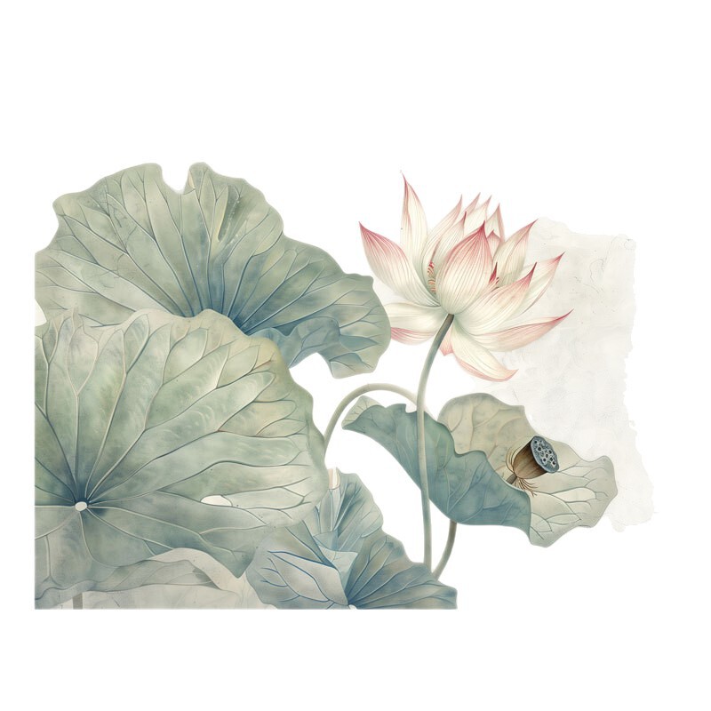 壁画3d立体中式意境荷花电视背景墙壁纸客厅壁布装饰墙布墙纸|undefined