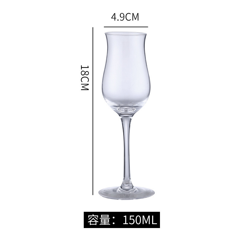 Copa de champán de cristal con boca inclinada Jinbaijia, copa de degustación de aromas para hotel, copa de vino tinto, copa de vino