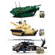 T-72B3/M1 Double Variable Main Battle Tank Puzzle Assembled Building Blocks 10-Year-Old 9 Children's Assembled Toys Luban 1011