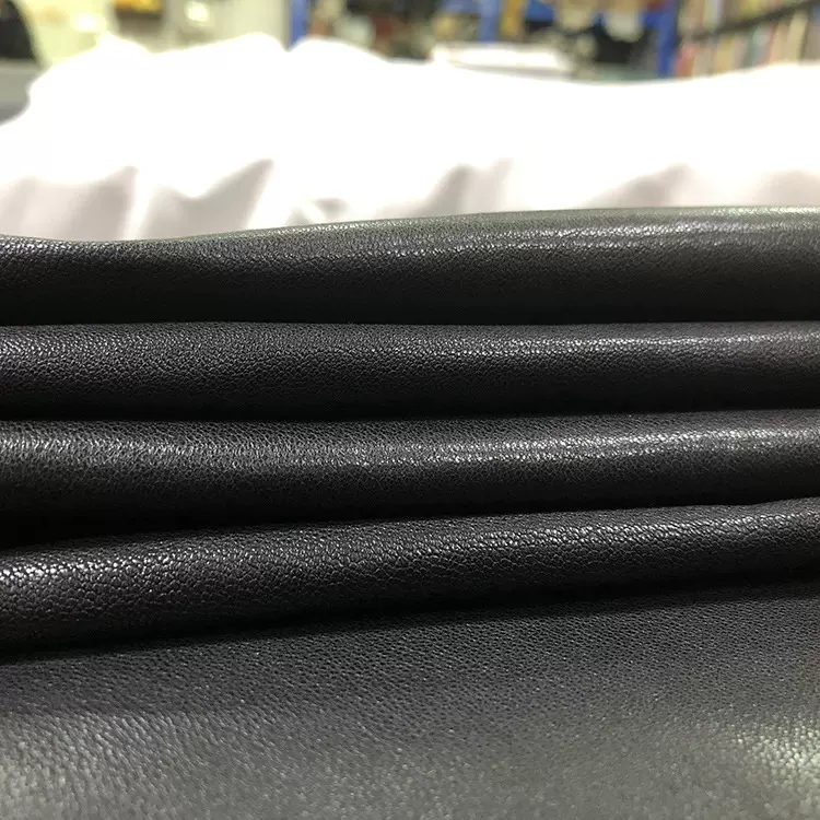 头层植鞣真皮羊皮 黑色服装水染羊皮皮料 服装手套鞋面植鞣羊皮