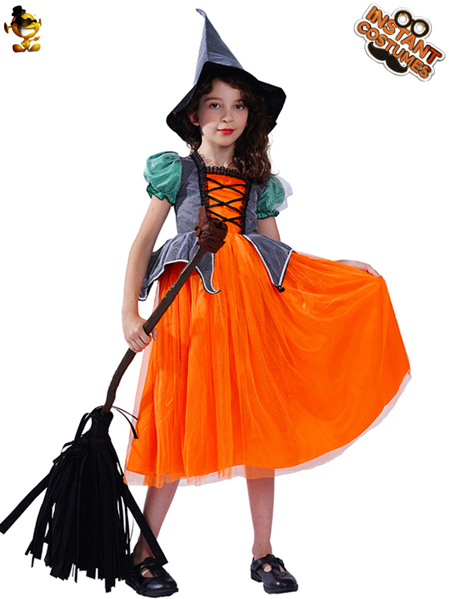 Halloween nueva calabaza pequeña bruja Cosplay traje mascarada etapa traje rendimiento traje juego de rol