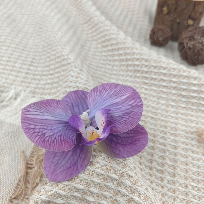 胡蝶蘭の花の頭のかんざしの花のカチューシャの髪飾りの服の靴の装飾の材料の部品のシミュレーションの花の頭の花|undefined