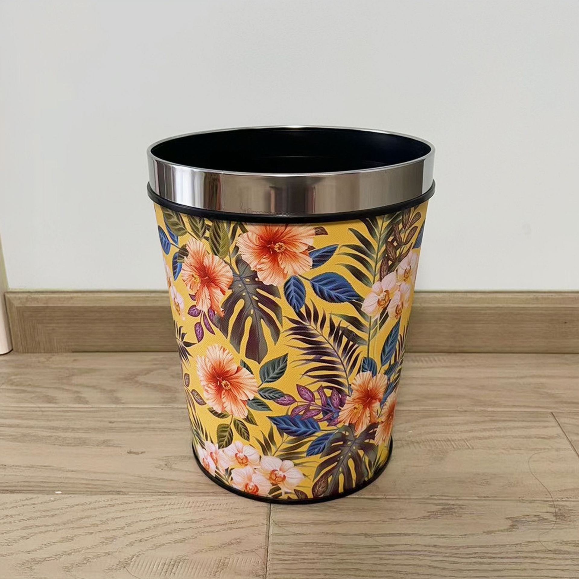 Directo de fábrica gran cubo de basura de cuero cónico creativo hogar cocina baño sala de estar cubo de basura Hotel