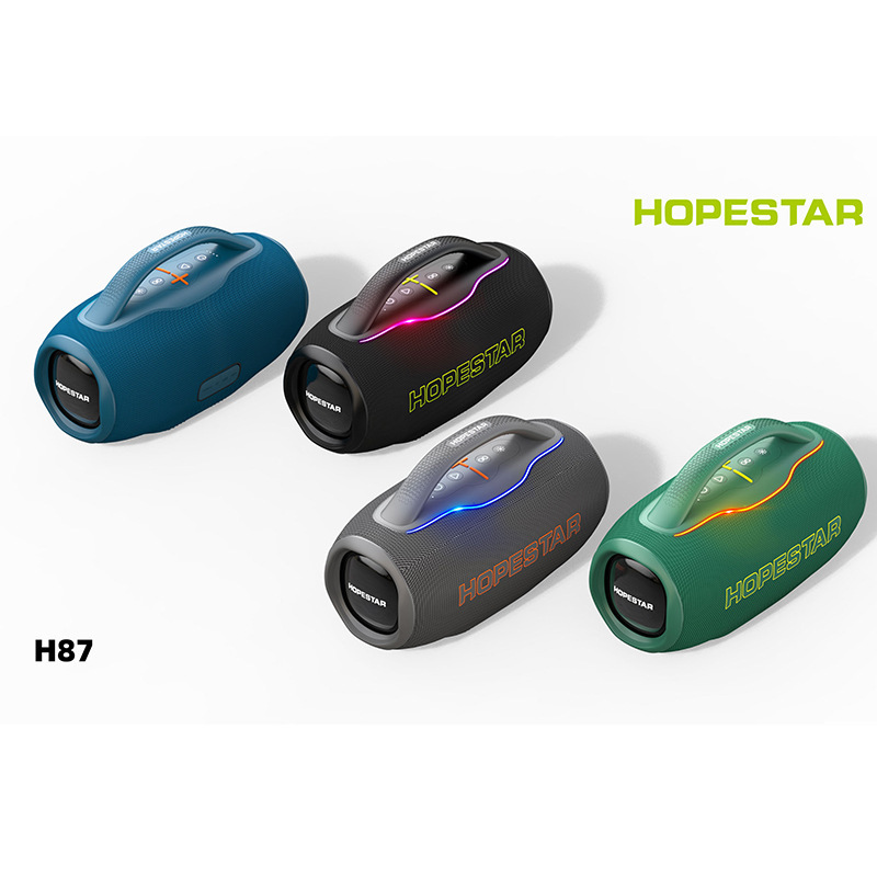 HOPESTAR H87 新しいポータブルワイヤレス Bluetooth スピーカー屋外防水サブウーファーハイパワーカードオーディオ|undefined