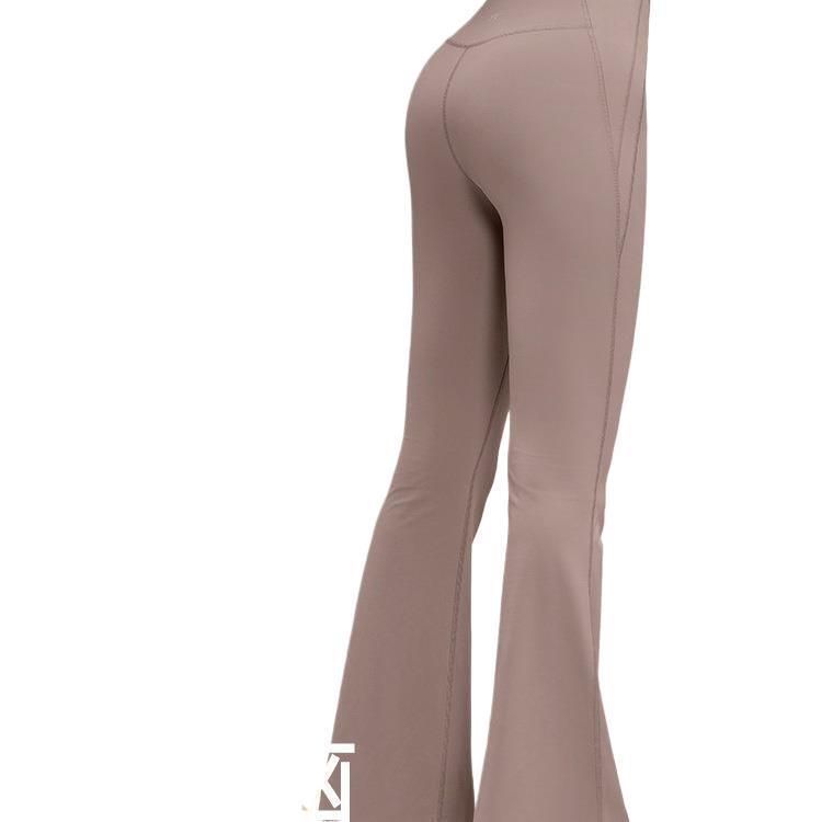 Vfu Flared Yoga Pants for Women, High-Waisted Casual Long Pants, Tight-Fitting Fitness Pants, Spring and Summer Slimming Dance Pants