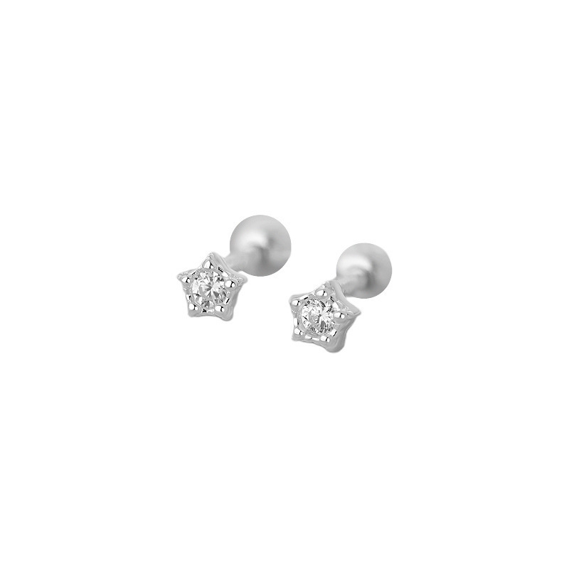 Hypoallergenic Sleep Stud Earrings In Titanium With Flat Backs_voghion.com
