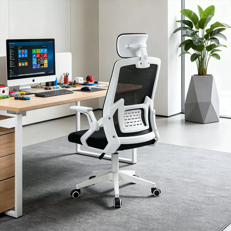 小户型电脑椅升降座椅家用人体工学椅舒适办公椅大靠腰网椅电竞椅