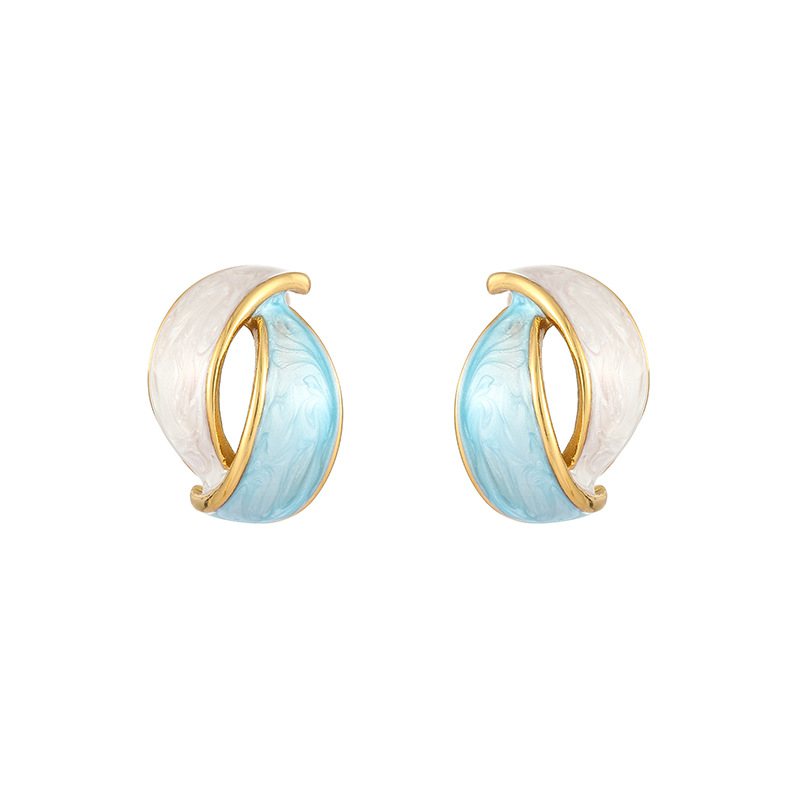 9g Weight Titanium Steel Ear Needle Material Earrings Classification 1 Pair Quantity Holiday, Daily Occasion Titanium Steel Material Geometric Pattern All Seasons Season Women's Gender Plating Design Vacation, Classic Style Style 1 Pair Vacation Classic Style Geometric Plating Titanium Steel Earrings 3