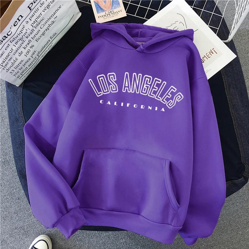 LOS AAGELES Logo Sweatshirt Fashion Letter Print Hoodie Unis