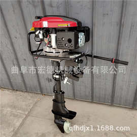 四冲程汽油挂桨机图片 小型渔船挂桨机 江河水库鱼塘船用汽油桨机