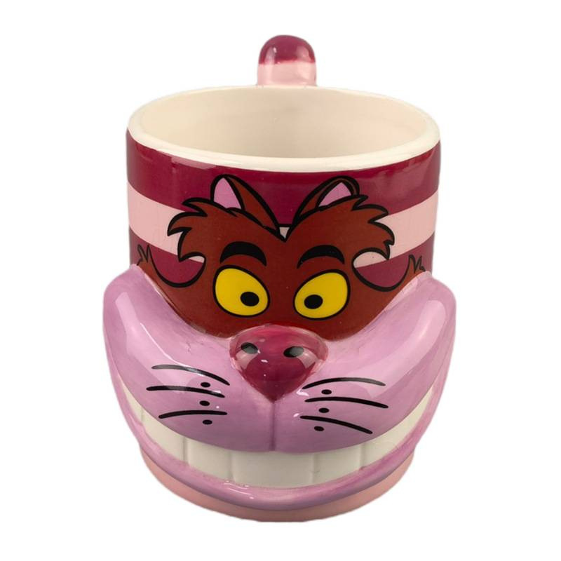Gato taza de gato Cheshire 3D dibujos animados estereoscópicos rosa Miao gato desayuno bebida taza de leche de búfalo regalos de vacaciones
