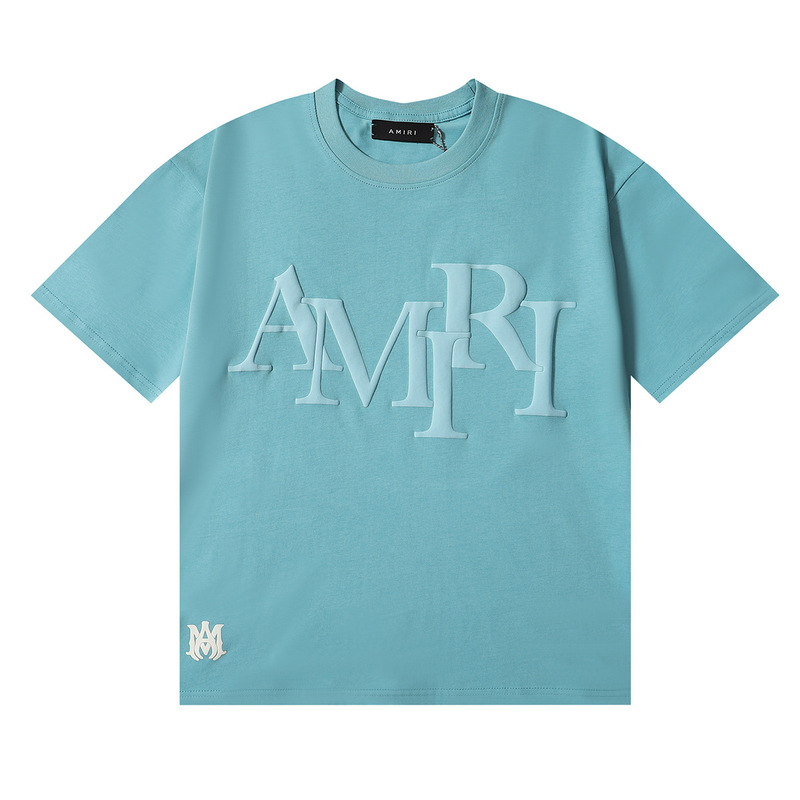 国境を越えた卸売り美潮AMIRI T-Shirt薔薇頭蓋頭プリント双糸純綿半袖tシャツ男女|undefined