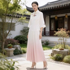 唐装套装;汉服禅茶服;旗袍