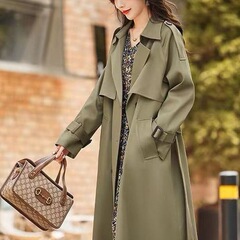风衣女中长款2025年秋季新款时尚感休闲宽松气质流行大衣外套