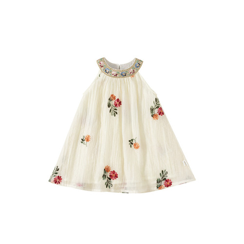 Beibei City dress girls summer halterneck ethnic style skirt vest gauze skirt children's princess skirt XQ23345