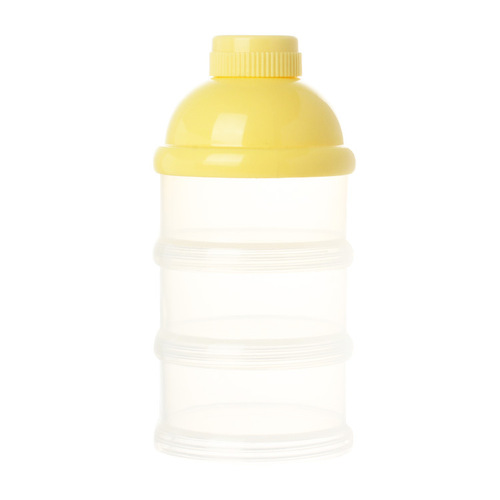 Colorful baby three-layer milk powder box with independent layered milk powder grid for children removable portable pp rotating milk powder box