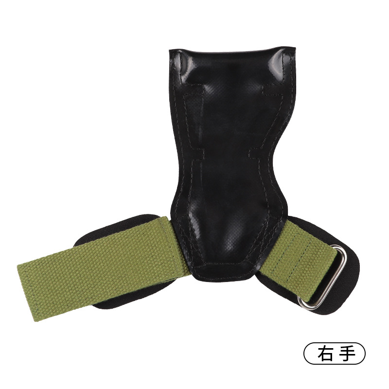 Protector de palma de goma, protector de palma centrado, pull-up, antideslizante, protector de palma de goma resistente al desgaste, pulsera de piel de vaca