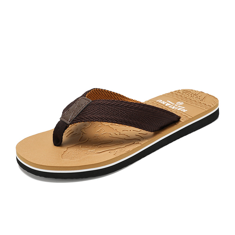 Cross-border 46 pantuflas de talla grande para hombre nuevo estilo de moda chanclas antideslizantes EVA playa sandalias de ocio chanclas tailandesas