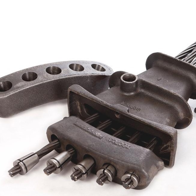 锚板 球铁 灰铁 桥梁配件  后张力桥梁配件 铸铁扁锚  支持出口