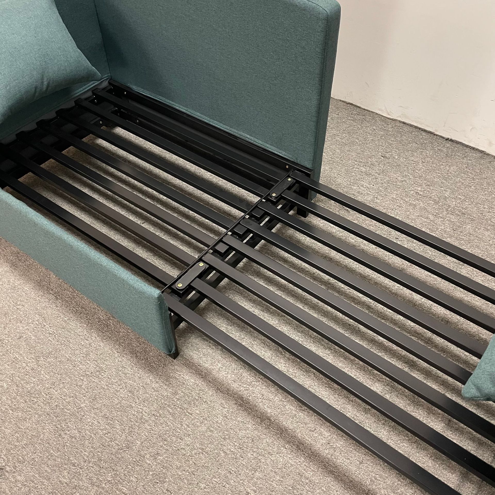Sofá cama de una persona pequeño apartamento balcón plegable sin lavado tecnología seda desmontable sofá de doble uso