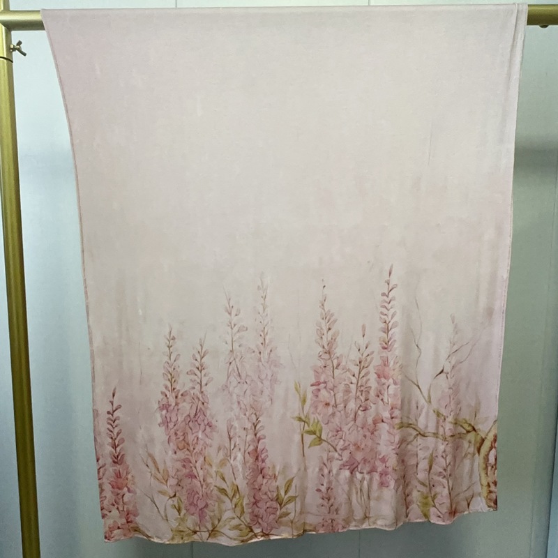 【高品质丝光棉印花】 印花民族风披肩波西米亚风水彩大理石围巾|undefined