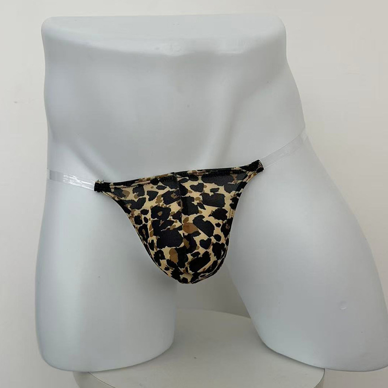 Cross-Border Export Amazon Foreign Trade Sexy Underwear for Men New Style Sexy and Passionate Men's Leopard Print Thong Temptation Cross-Border Export Amazon Foreign Trade Sexy Underwear for Men New Style Sexy and Passionate Men's Leopard Print Thong Temptation