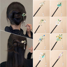 古风发簪平安扣流苏步摇簪子新中式汉服配饰品日常旗袍挽发发钗女