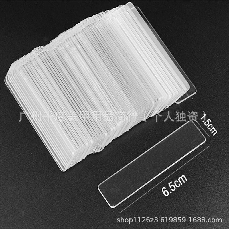 Nail Art Display Board Acrylic Display Strip High Head Long Style Nail Polish Glue Color Card Board Tool Wholesale