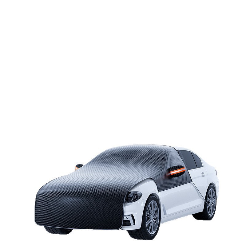 Car Snow Shield and Sunshade Dual-Purpose Thickened Sun Protection Car Cover Car Front Windshield Cover Heat Insulation Anti-Freeze Car Cover