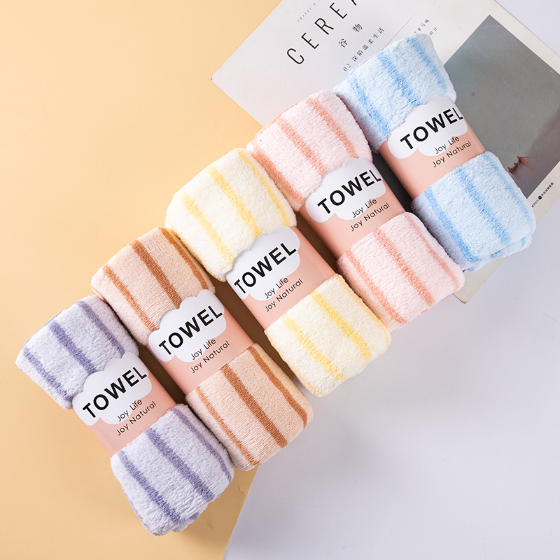 Coral velvet face towels for hand towels, absorbent towels, soft high-density bath towels, car towels, wholesale and dropshipping
