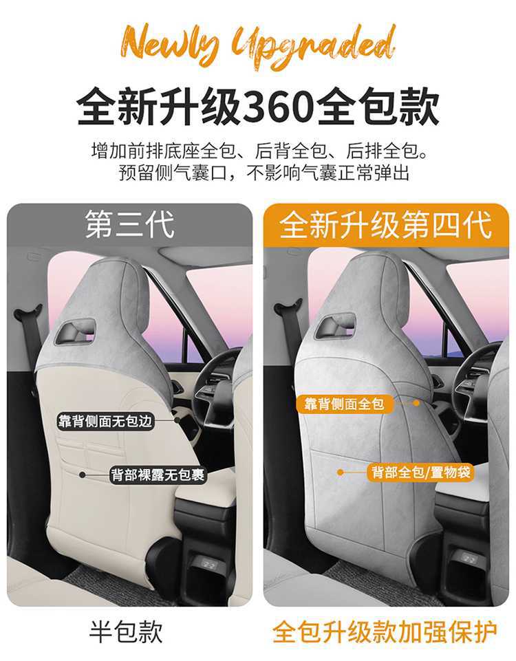 Byd Yuan up Special Seat Cover Rams Suede Full Surround Seat Cushion Universal for All Seasons Car Seat Cover