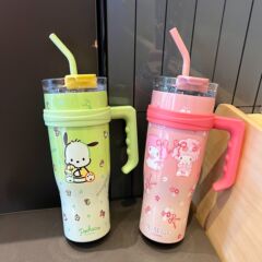 ビッグマック氷覇カップ新型サンリオ保温カップ大容量ハンドル付き対外貿易保温保冷自動車カップ