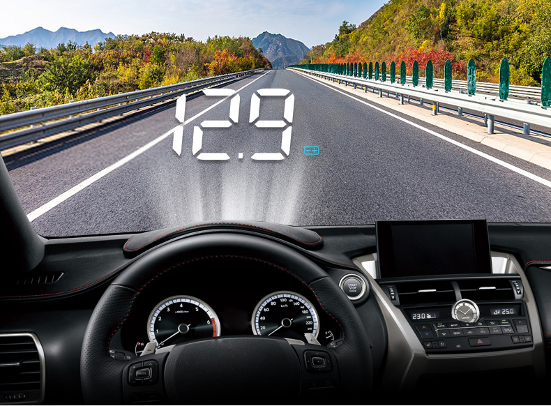 25 Smart Car Hud Head-Up Displays, Universal High-Definition Car Speed Head-Up Multi-Function Projector Obd