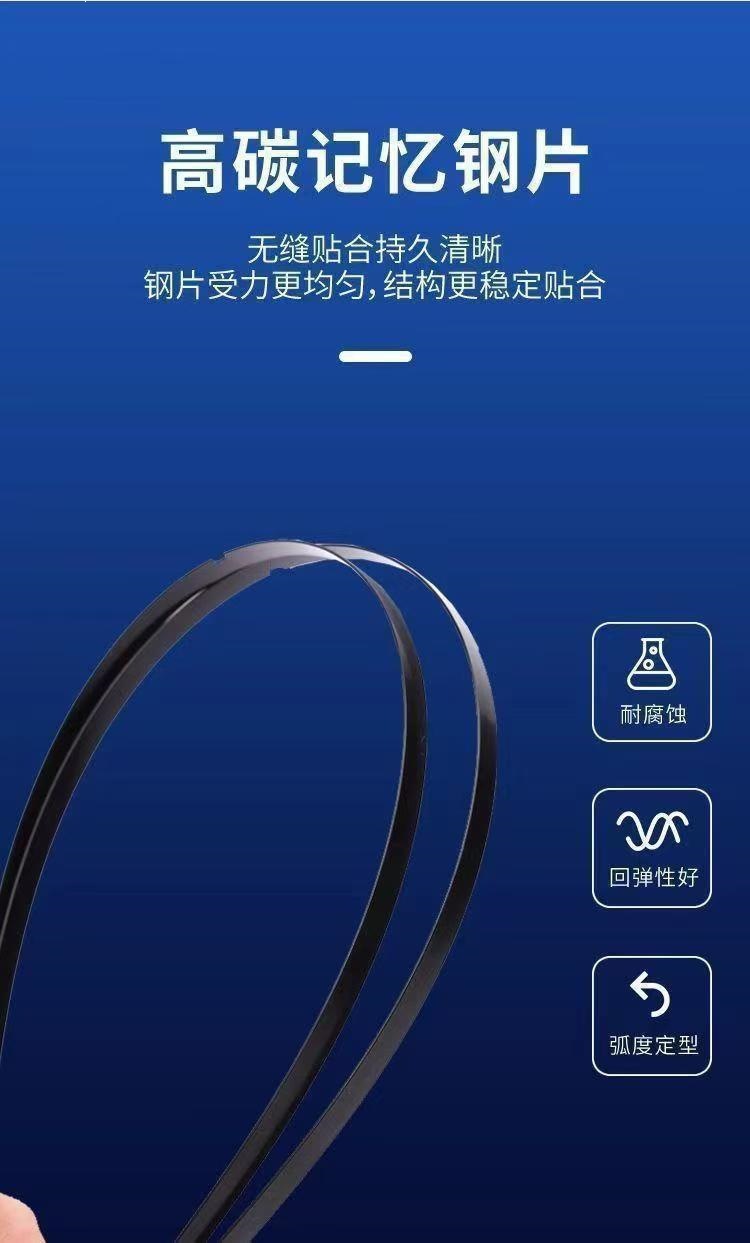 Six-layer rubber strip Peugeot wipers 308/408/307/301/207/2008/508 frameless wiper blades