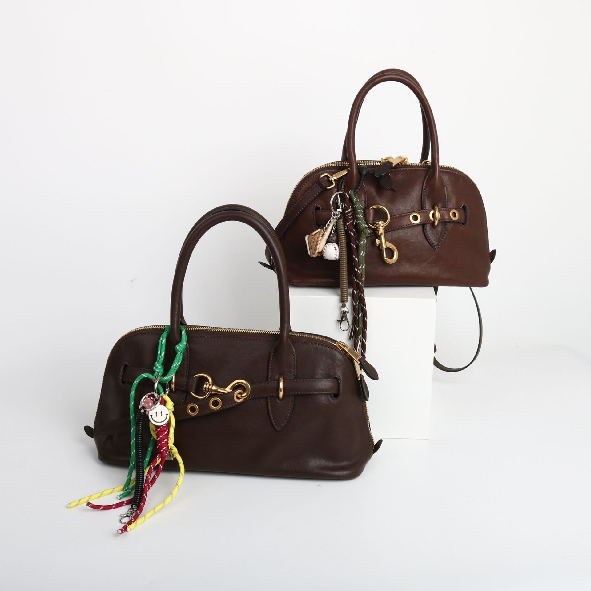 Top Grain Vegetable-Tanned Sheepskin Shell Bag 2025 New Arrival Handbag Shoulder Crossbody Bag For Women Fashion Versatile Boston Small Bag - Thumbnail 4