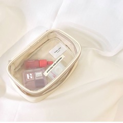 Haomi's cosmetic bag, high-end portable ins waterproof portable cosmetics and skin care product storage bag, large capacity pencil case