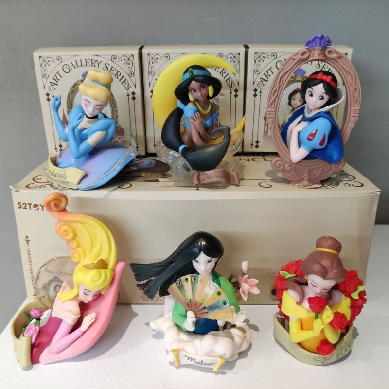 New Disney Princess Blind Box Figure Art Movie Children's Dream Model Toy Cake Ornament Wholesale