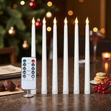 长杆电子蜡烛家居万圣节led蜡烛灯婚礼杆蜡圣诞跨境仿真塑料蜡烛