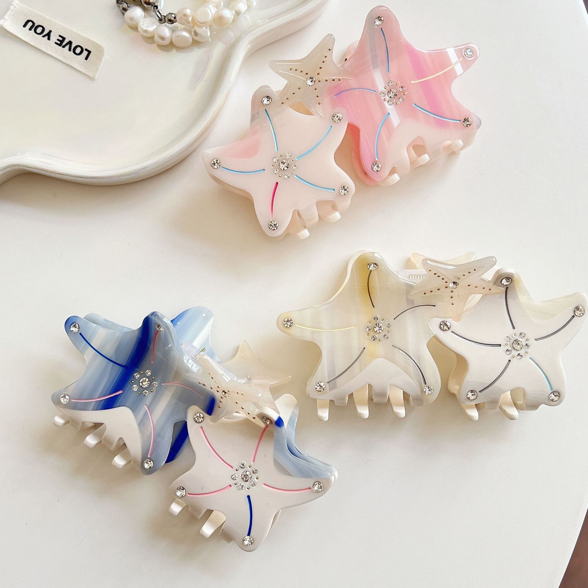 Women's Starfish Cute Acetic Acid Sheets Hair Claws display picture 2