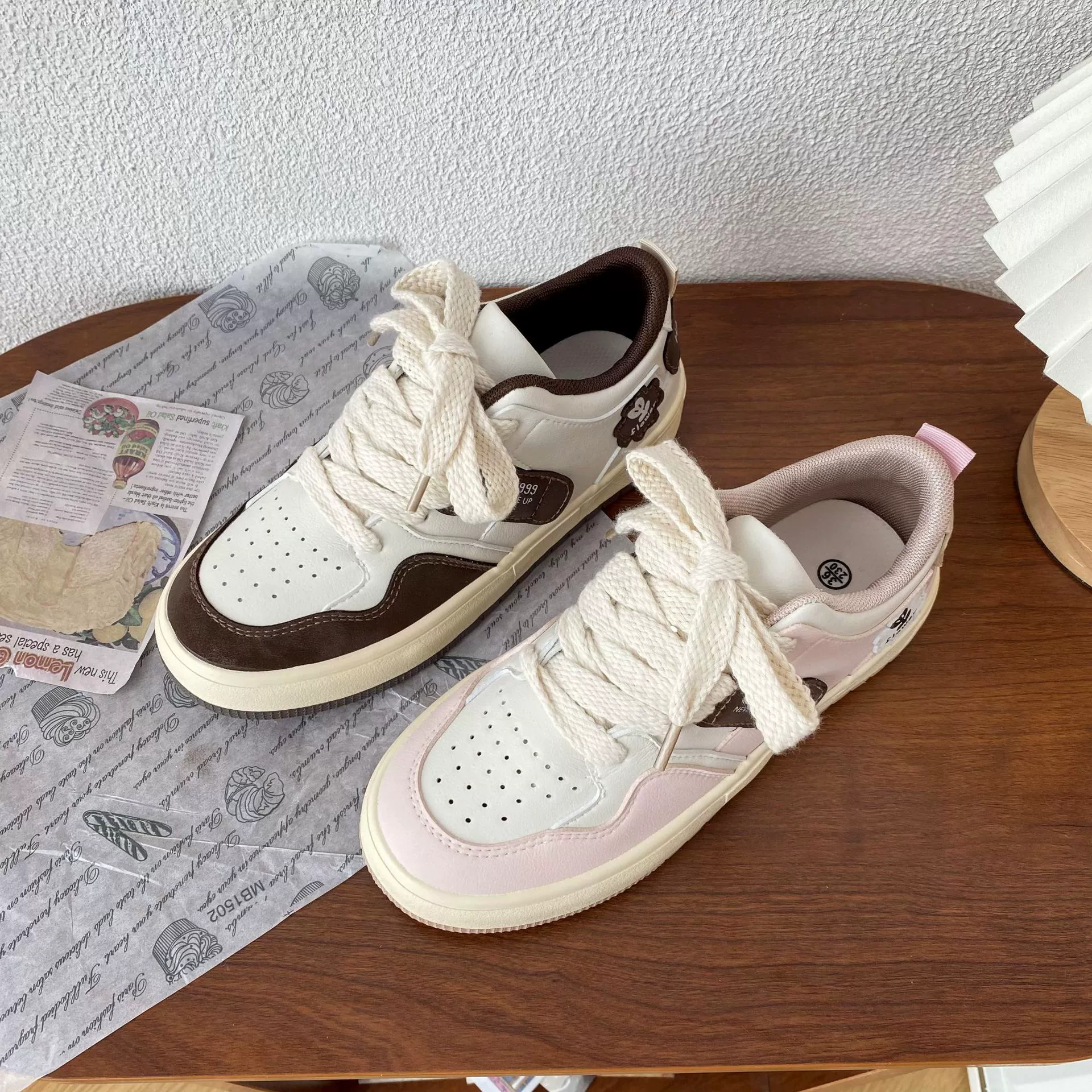 Tide, cute sneakers, universal white shoes platform